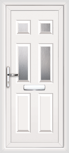 Harrow Patras 4 white upvc front door